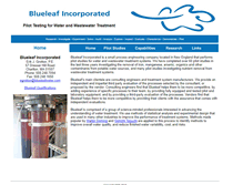 Tablet Screenshot of blueleafwater.com